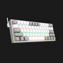 Teclado mecánico 60% Fizz Rainbow K617 - White/Gray [ 8800-0177 ]