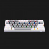 Teclado mecánico 60% Fizz Rainbow K617 - Gray/White [ 8800-0182 ]