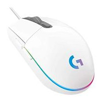 MOUSE GAMING LOGITECH G203 LIGHTSYNC BLANCO OPTICO ALAMBRICO USB ILUMINACION RGB AJUSTABLE 6 BOTONES [ 910-005794 ][ MS-1389 ]