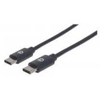 CABLE USB,MANHATTAN,354905,-C V3.1, C-C 2.0M NEGRO [ 354905 ][ CB-1323 ]