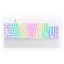 TECLADO MECANICO NZXT FUNCTION 2 / BLANCO / RGB / SWITCH ÓPTICO GATERON RED / REPOSA MUÑECAS / ING [ KB-001NW-US ][ KB-1001 ]