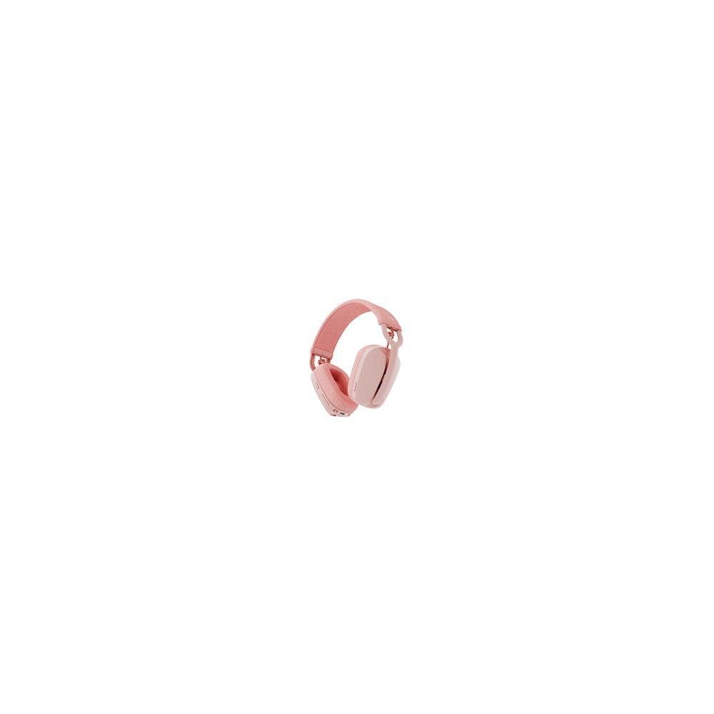 AUDIFONOS CON MICROFONO TIPO DIADEMA LOGITECH ZONE VIBE 100 WIRELESS COLOR ROSA BLUETOOTH, USB AND # [ 981-001223 ][ SPK-2212 ]