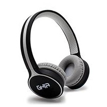 AUDIFONOS DIADEMA BLUETOOTH GHIA N1 HIFI SOUND NEGRO/GRIS 10M ALCANCE BT 4.2 BATERIA 300MAH [ GAC-103 ][ SPK-1541 ]