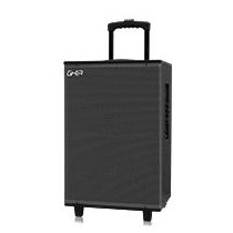 BAFLE AMPLIFICADO RECARGABLE PROFESIONAL DE 15 PULG 18000W PMPO PORTATIL CON RUEDAS, CAJON DE MADERA [ GSP-15PRO ][ SPK-1749 ]