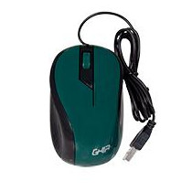 MOUSE ALAMBRICO GHIA COLOR VERDE 1200 DPI [ GMA50V ][ MS-1342 ]