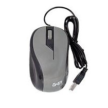 MOUSE ALAMBRICO GHIA COLOR GRIS 1200 DPI [ GMA50G ][ MS-1343 ]