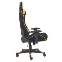 SILLA GAMER DE TELA OCELOT/ COLOR AMARILLA CON NEGRO / BASE REFORZADA DE NYLON/ DESCANSA BRAZOS AJUS [ OST-WILD-YELLOW ][ AC-10015 ]