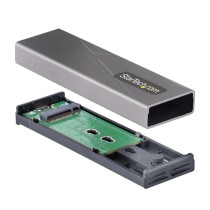 GABINETE EXTERNO USB-C 10GBPS A NVME M.2 O SSD M.2 SATA SIN HERRAMIENTAS PARA SSD M.2 NGFF PCIE/SATA [ M2-USB-C-NVME-SATA ][ AC-10064 ]