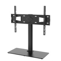 SOPORTE TV,MANHATTAN,462297, P/MESA 45KG, 32 A 65 ALTURA AJUSTABLE, BASE DE VIDRIO [ 462297 ][ AC-10200 ]