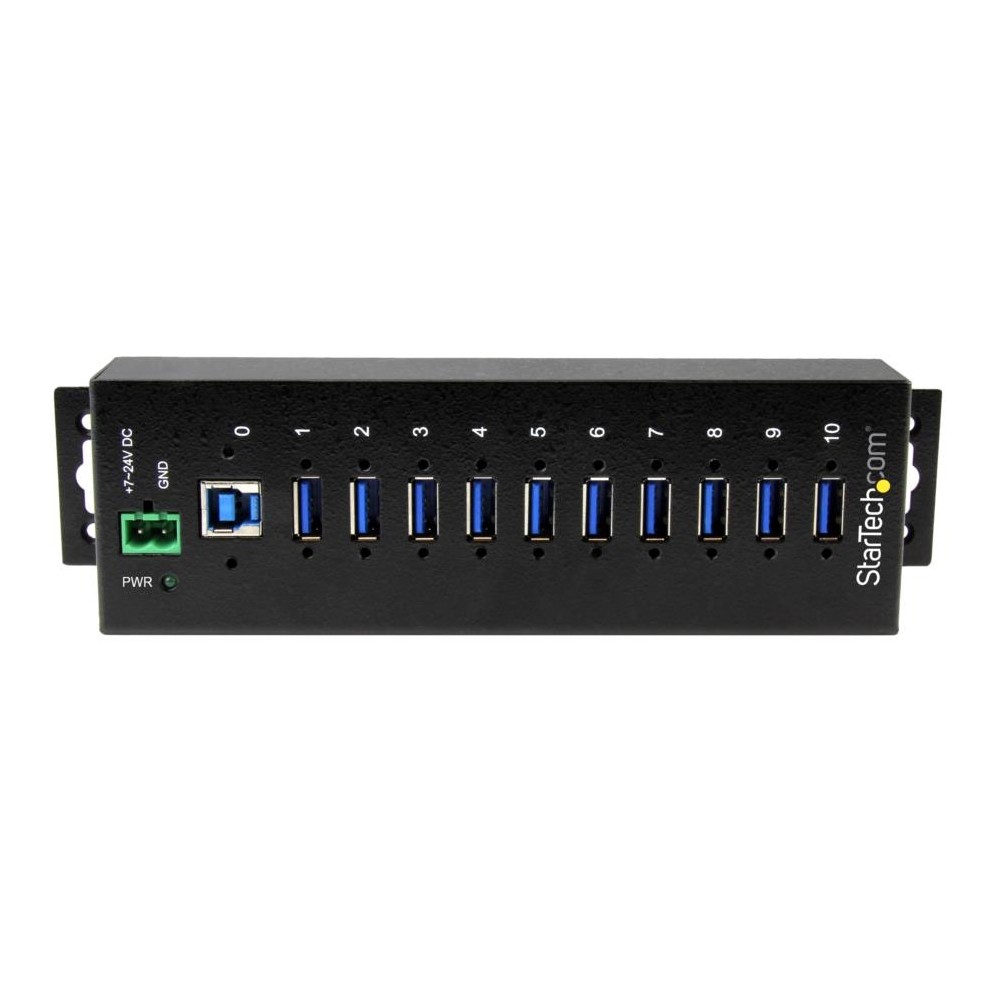 HUB CONCENTRADOR INDUSTRIAL USB 3.0 DE 10 PUERTOS - HUB CON PROTECCION DE DESCARGAS - STARTECH.COM M [ ST1030USBM ][ AC-10234 ]