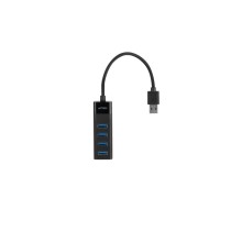 HUB ACTECK PORT X 3 DH425 / USB A / 4 PUERTOS USB 3.0 / 30 CM / NEGRO / AC-934664 [ AC-934664 ][ AC-10868 ]