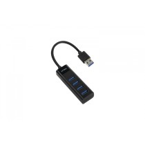 HUB ACTECK PORT X 3 DH425 / USB A / 4 PUERTOS USB 3.0 / 30 CM / NEGRO / AC-934664 [ AC-934664 ][ AC-10868 ]