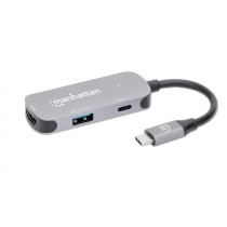 DOCKING USB,MANHATTAN,130707,-C  3 PTOS, HDMI/USB-A/USB-C PD [ 130707 ][ AC-10875 ]