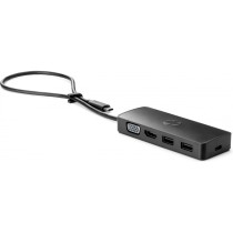 REPLICADOR DE PUERTOS HP TRAVEL HUB G2/CONEXION POR USB-C/ 1 HDMI/ 1 VGA/ 2 USB-A 3.0 [ 7PJ38AA ][ AC-11015 ]