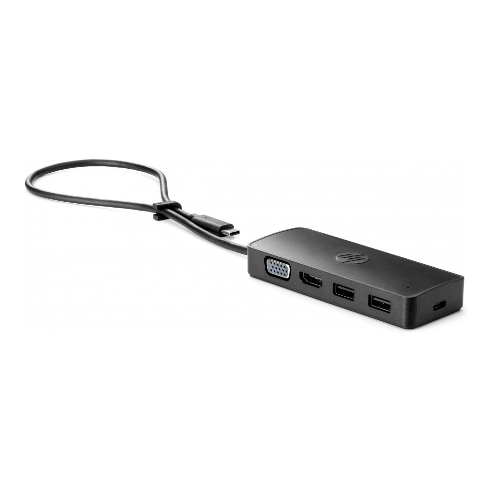 REPLICADOR DE PUERTOS HP TRAVEL HUB G2/CONEXION POR USB-C/ 1 HDMI/ 1 VGA/ 2 USB-A 3.0 [ 7PJ38AA ][ AC-11015 ]