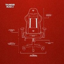 SILLA GAMER BALAM RUSH THUNDER RUSH V2 BR EDITION / TELA / RECLINABLE 90 -180 GRADOS / PISTON CLASE  [ BR-932820 ][ AC-10012 ]