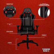 SILLA GAMER BALAM RUSH THUNDER RUSH V2 BR EDITION / TELA / RECLINABLE 90 -180 GRADOS / PISTON CLASE  [ BR-932820 ][ AC-10012 ]