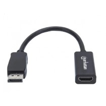 ADAPTADOR DISPLAYPORT,MANHATTAN,151634, M A HDMI H, CABLE 15CM 1080P [ 151634 ][ AC-10779 ]