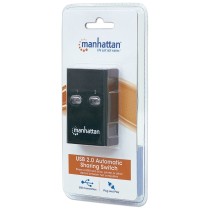 MULTIPLEXOR USB MANHATTAN,162005, USB 1:2 COMPARTE 1 DISP A 2PC [ 162005 ][ AC-1653 ]