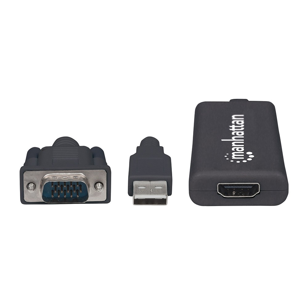 CONVERTIDOR VIDEO,MANHATTAN,152426, SVGA+AUDIO USB A HDMI [ 152426 ][ AC-5713 ]