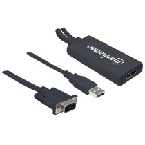 CONVERTIDOR VIDEO,MANHATTAN,152426, SVGA+AUDIO USB A HDMI [ 152426 ][ AC-5713 ]