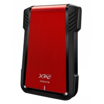 CARCASA ADATA EX500 XPG PARA DISCOS DUROS/SSD 2.5 PULGADAS 7MM/9.5MM SATA3/USB3.2 ROJO CASE PC [ AEX500U3-CRD ][ AC-5860 ]