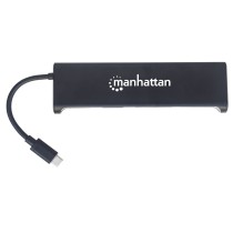 DOCKING,MANHATTAN,152631,4-1,USB-C A HDMI VGA 2 USB 3.1 LECTOR TARJETAS SD M-H [ 152631 ][ AC-6445 ]