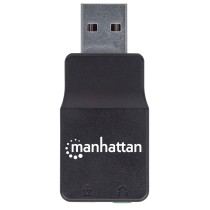 CONVERTIDOR USB,MANHATTAN,152754, 2.0 A TARJETA SONIDO 2.1 [ 152754 ][ AC-6582 ]