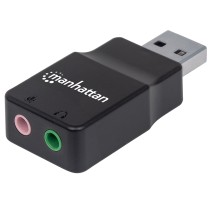 CONVERTIDOR USB,MANHATTAN,152754, 2.0 A TARJETA SONIDO 2.1 [ 152754 ][ AC-6582 ]