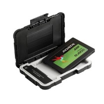 CARCASA ADATA ED600 PARA DISCOS DUROS/SSD 2.5 PULGADAS 7MM/9.5MM SATA3/USB3.2 NEGRO RESISTENTE A GOL [ AED600-U31-CBK ][ AC-6939 ]