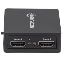 VIDEO SPLITTER,MANHATTAN,207652, HDMI 1080P, 1 IN:2 OUT, ALIMENTADO POR USB [ 207652 ][ AC-7221 ]