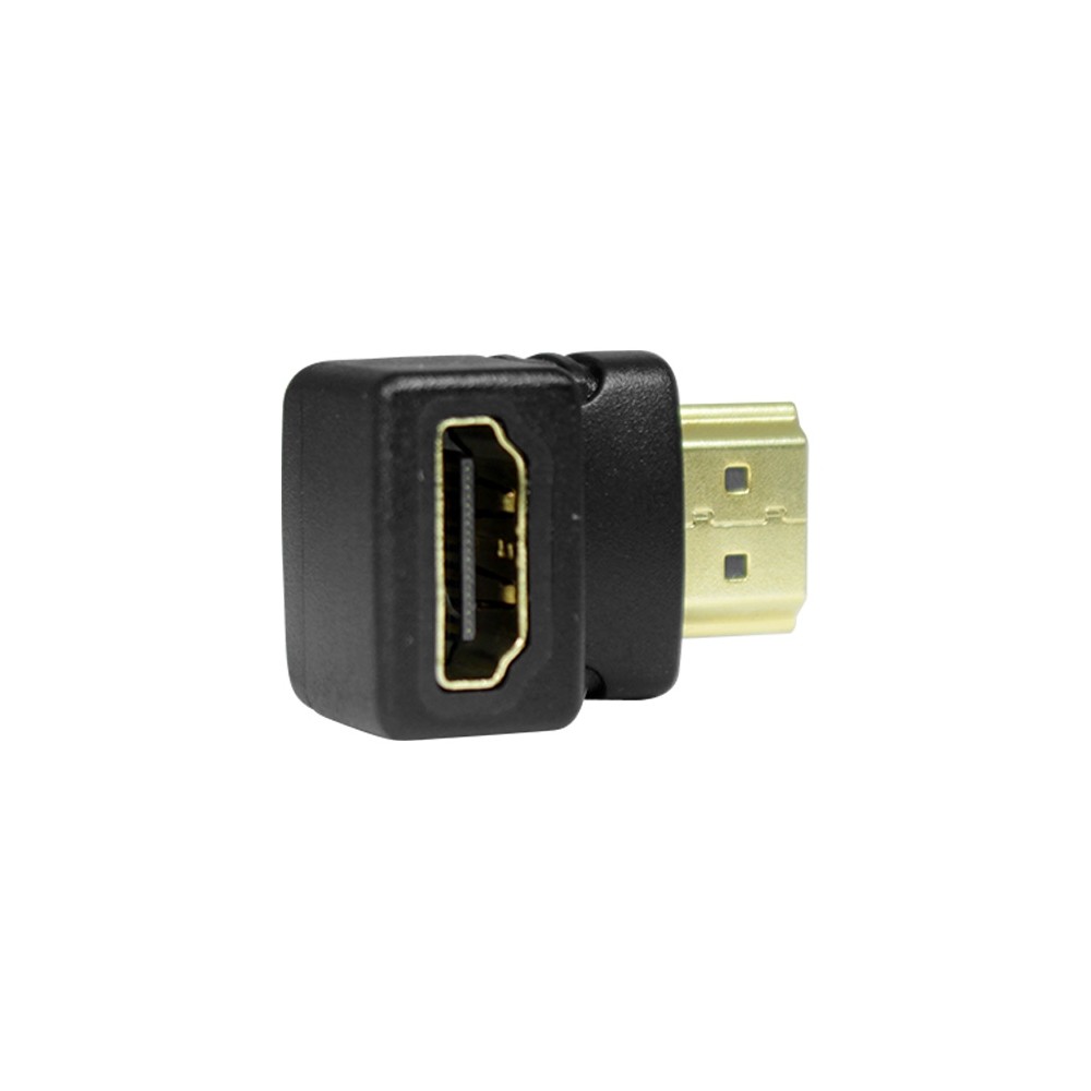 ADAPTADOR GHIA CODO HDMI MACHO A HDMI HEMBRA / ANGULO DE 90 GRADOS [ ADAP-6 ][ AC-7588 ]