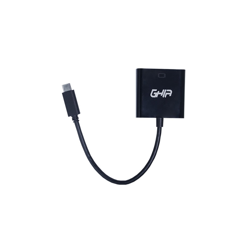 ADAPTADOR GHIA CONVERTIDOR USB 3.1 TIPO C MACHO A HDMI HEMBRA / SALIDA DE VIDEO 4K [ ADAP-12 ][ AC-7598 ]