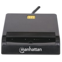 LECTOR TARJETAS,MANHATTAN,102049, INTELIGENTES (C/CHIP) USB [ 102049 ][ AC-7827 ]