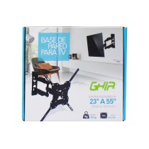 SOPORTE GHIA ARTICULADO CON CUBRE CABLES PARA PANTALLA LED/LCD / 23-55 PULGADAS / 30KG MAX / INCLINA [ STV-21 ][ AC-7849 ]