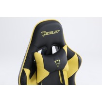 SILLA GAMER OCELOT/COLOR AMARILLA CON NEGRO/DESCANSA BRAZOS AJUSTABLES/ RECLINABLE 90-155 GRADOS/ SO [ OGS-02 ][ AC-8730 ]