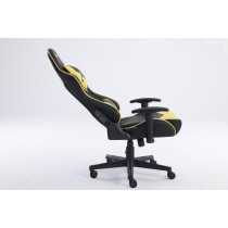 SILLA GAMER OCELOT/COLOR AMARILLA CON NEGRO/DESCANSA BRAZOS AJUSTABLES/ RECLINABLE 90-155 GRADOS/ SO [ OGS-02 ][ AC-8730 ]