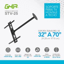 SOPORTE GHIA PARA TV INSTALACION A TECHO / 32 A 70 PULGADAS / HASTA 45KG / [ STV-25 ][ AC-9216 ]