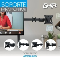 SOPORTE GHIA PARA 2 MONITORES / PARA MONTAJE A MESA O ESCRITORIO / DOBLE BRAZO ARTICULADO / HASTA 32 [ SMON-2 ][ AC-9229 ]