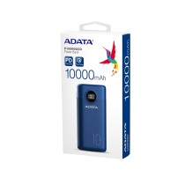 BATERIA DE RESPALDO POWER BANK ADATA P10000QCD 10000MAH/2 USB A/ 1 USB C/INDICADOR DE CARGA DIGITAL/ [ AP10000QCD-DGT-CDB ][ AC-9421 ]