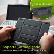 BASE AJUSTABLE GHIA PARA LAPTOP O TABLETA / PRACTICO Y DELGADO / HASTA 15.6 PULGADAS [ GAC-225 ][ AC-9435 ]