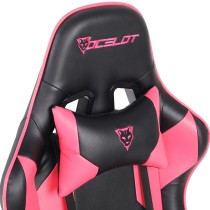 SILLA GAMER OCELOT/COLOR MAGENTA CON NEGRO/DESCANSA BRAZOS AJUSTABLES/RECLINABLE 90-155 GRADOS/SOPOR [ OGS-03 ][ AC-9436 ]