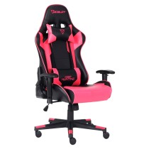 SILLA GAMER OCELOT/COLOR MAGENTA CON NEGRO/DESCANSA BRAZOS AJUSTABLES/RECLINABLE 90-155 GRADOS/SOPOR [ OGS-03 ][ AC-9436 ]