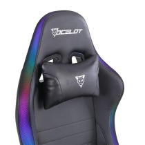 SILLA GAMER OCELOT GAMING RGB / BASE AJUSTABLE DE METAL / DESCANSA BRAZOS AJUSTABLES DE 4 DIMENSIONE [ OSRGB ][ AC-9675 ]