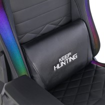 SILLA GAMER OCELOT GAMING RGB / BASE AJUSTABLE DE METAL / DESCANSA BRAZOS AJUSTABLES DE 4 DIMENSIONE [ OSRGB ][ AC-9675 ]