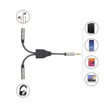 ADAPTADOR,MANHATTAN,356114, AUDIO 3.5MM 1 M A 2 H, 15CM, CONECTA DOS AUDIFONOS A UN JACK DE 3.5MM, A [ 356114 ][ AC-9924 ]