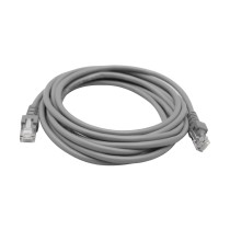 CABLE DE RED RJ45 GHIA 3 MTS 9 PIES PATCH CORD CAT 5E UTP GRIS 100COBRE [ GCB-014 ][ CB-1183 ]