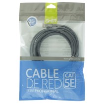 CABLE DE RED RJ45 GHIA 3 MTS 9 PIES PATCH CORD CAT 5E UTP GRIS 100COBRE [ GCB-014 ][ CB-1183 ]