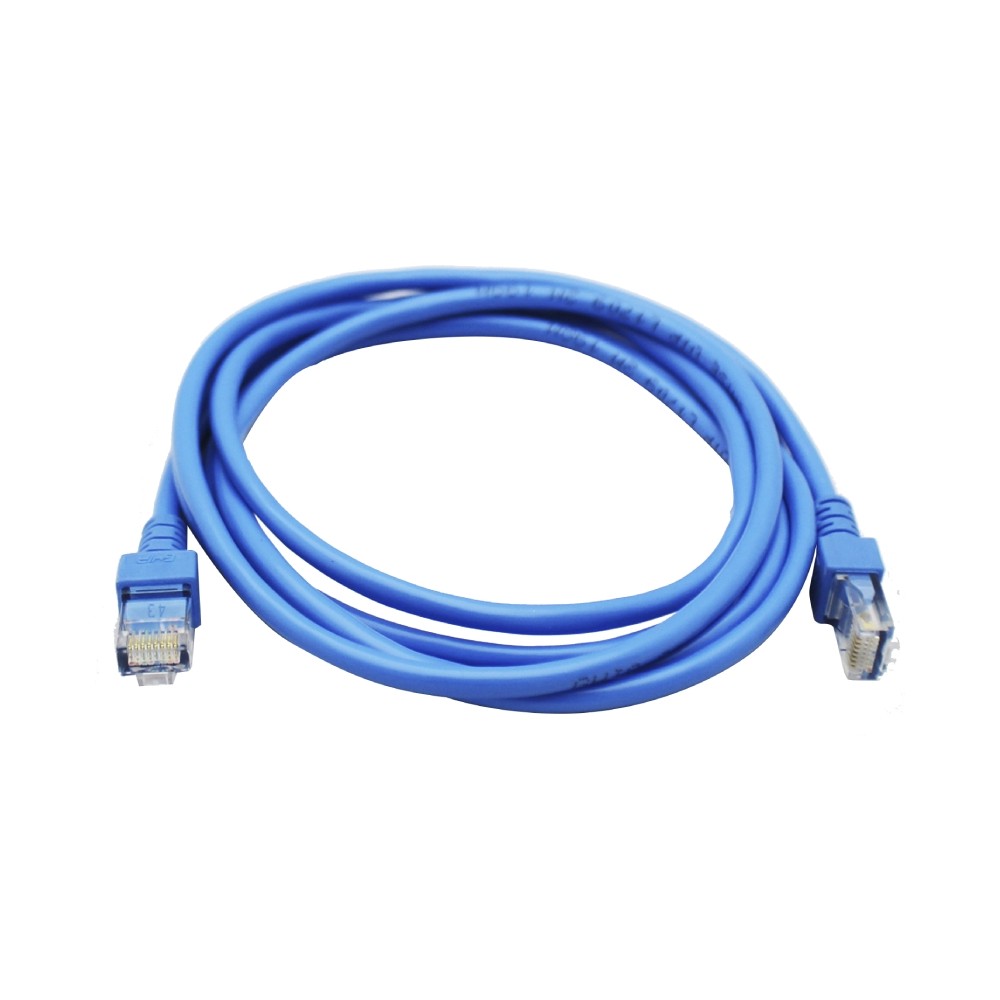 CABLE DE RED RJ45 GHIA 2 MTS 6 PIES PATCH CORD CAT 5E UTP AZUL 100COBRE [ GCB-011 ][ CB-1184 ]