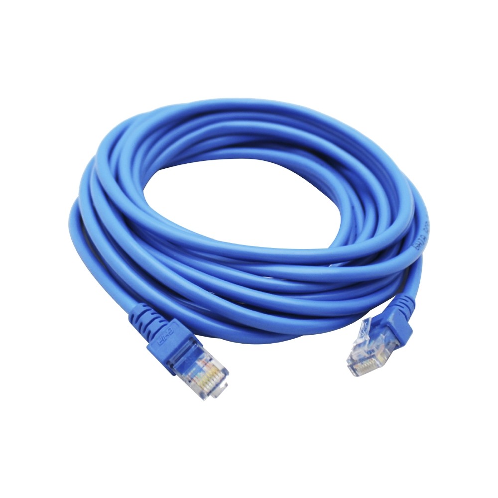 CABLE DE RED RJ45 GHIA 5 MTS 15 PIES PATCH CORD CAT 5E UTP AZUL 100COBRE [ GCB-015 ][ CB-1185 ]